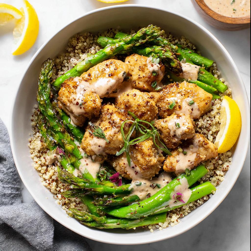 Healthy Lemon Garlic Chicken Meal Prep Bowls - Tasty