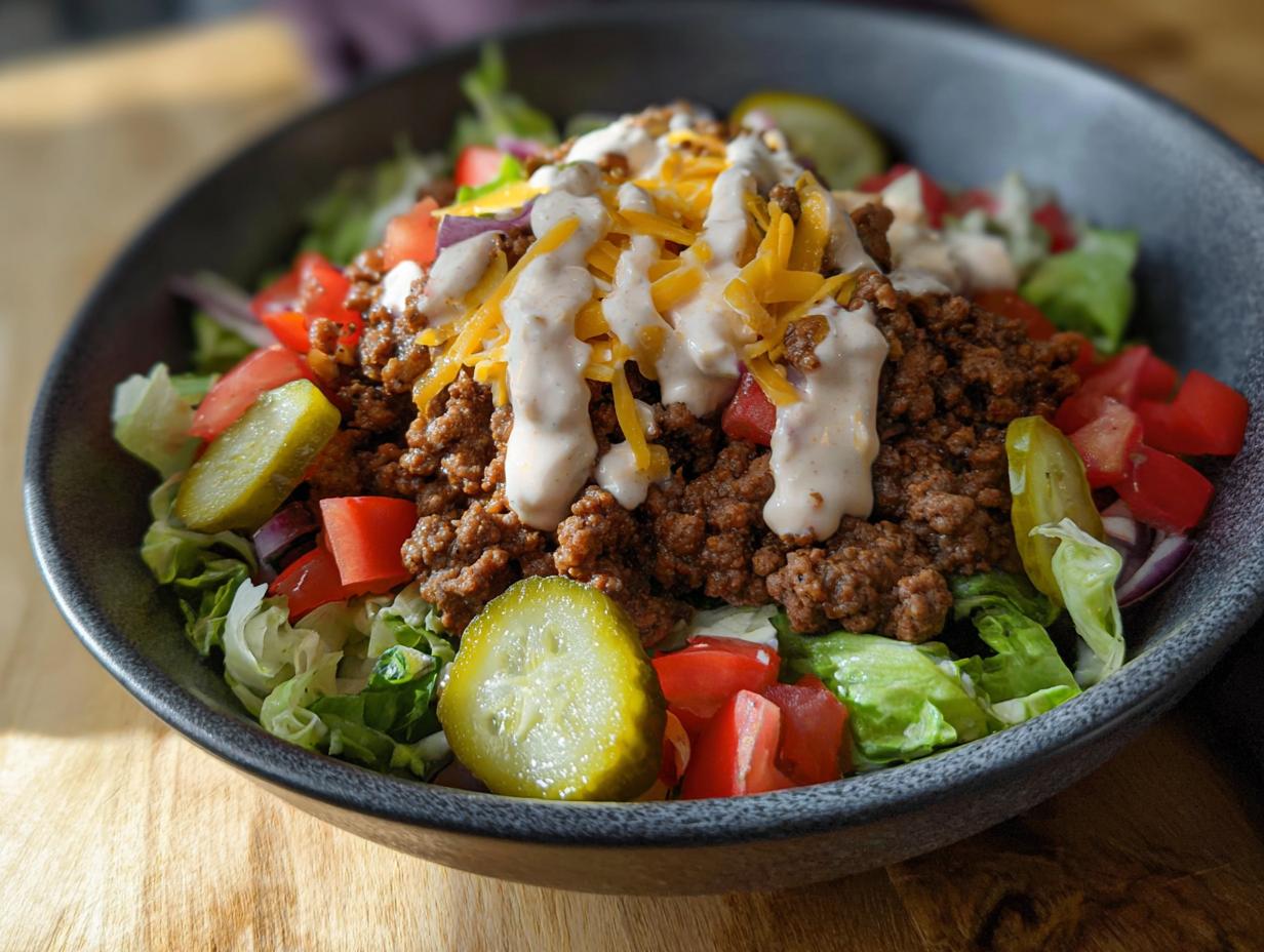 Amazing 15-Min High-Protein Cheeseburger Bowls Recipe