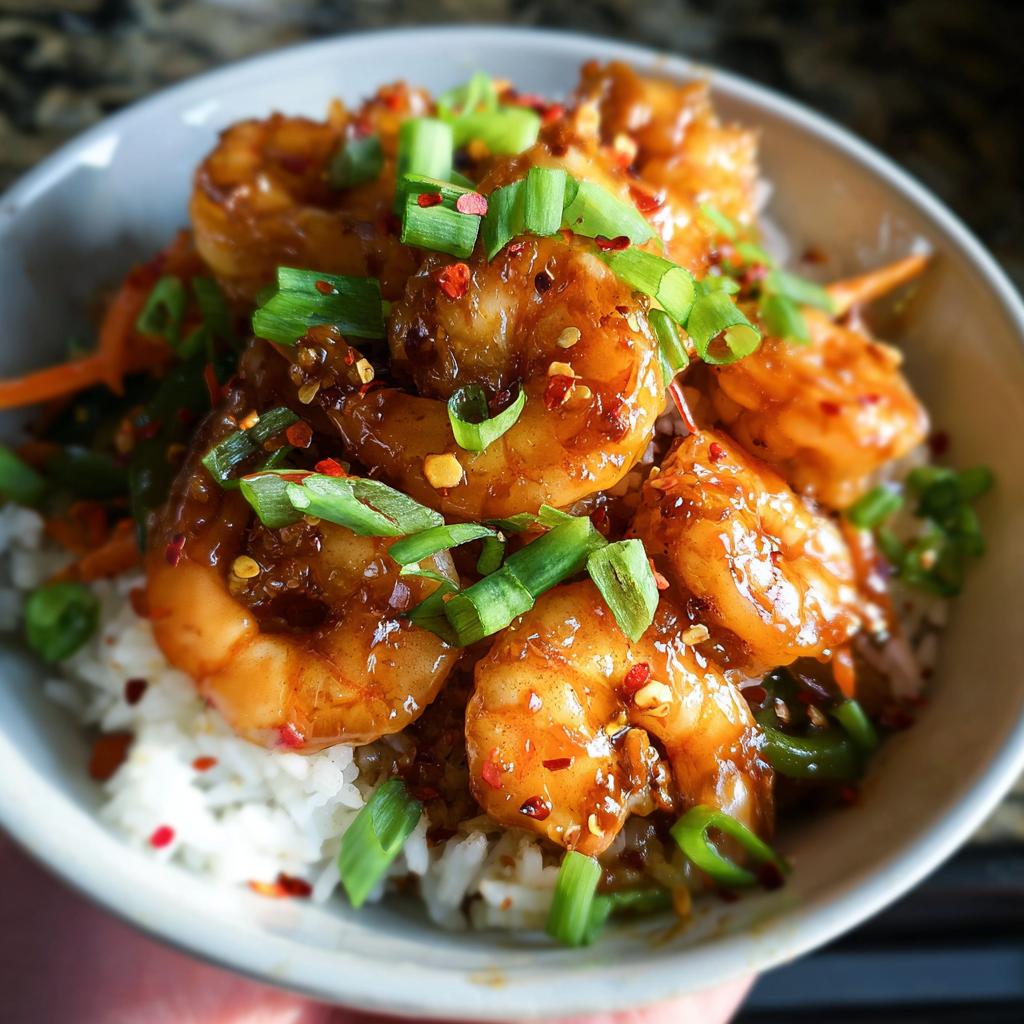 Irresistible Honey Garlic Shrimp Bowls - Tasty