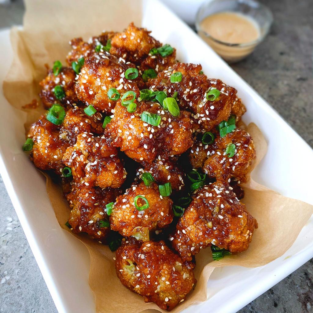 Irresistible Sticky Honey Garlic Cauliflower Recipe - Tasty