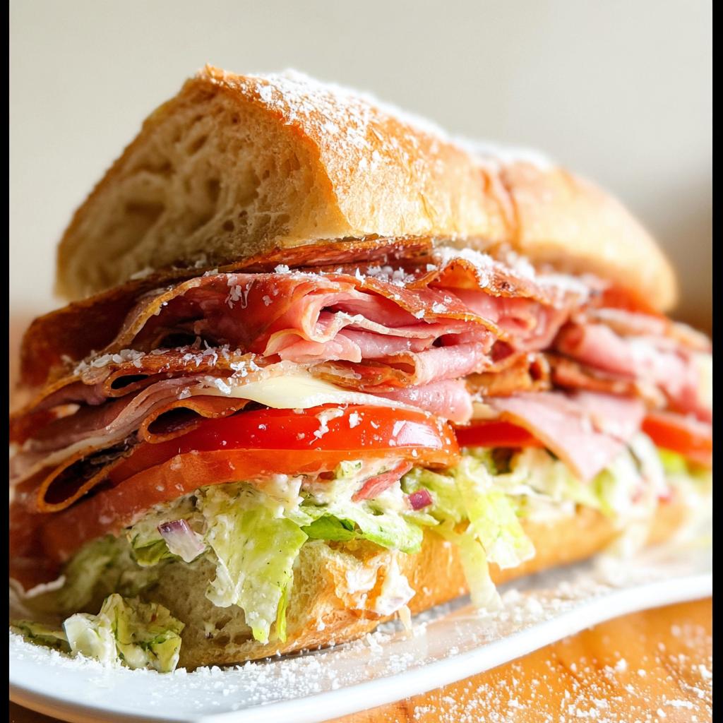 Italian Grinder Salad Sandwich - Tasty