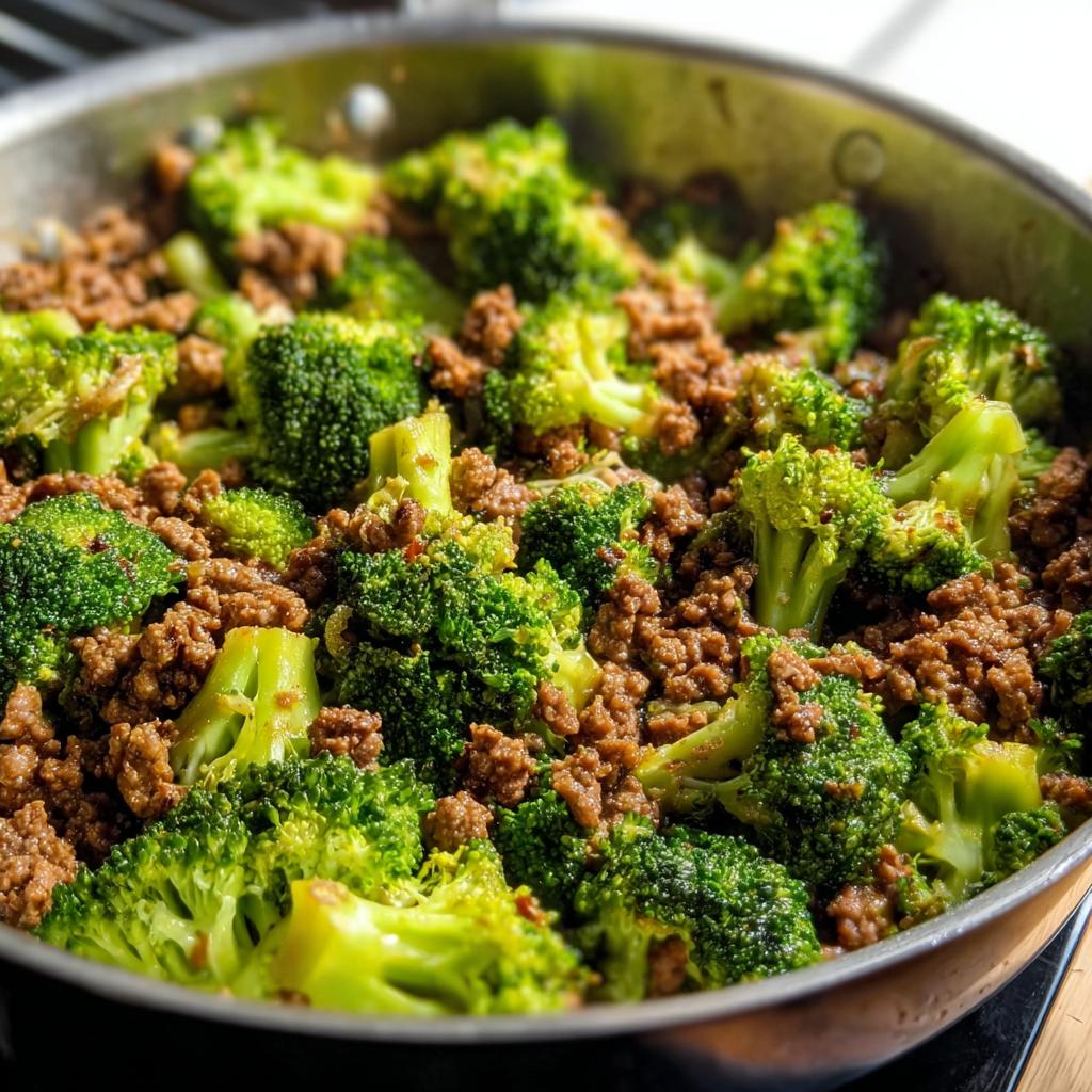 Keto Hamburger Broccoli Skillet - Tasty