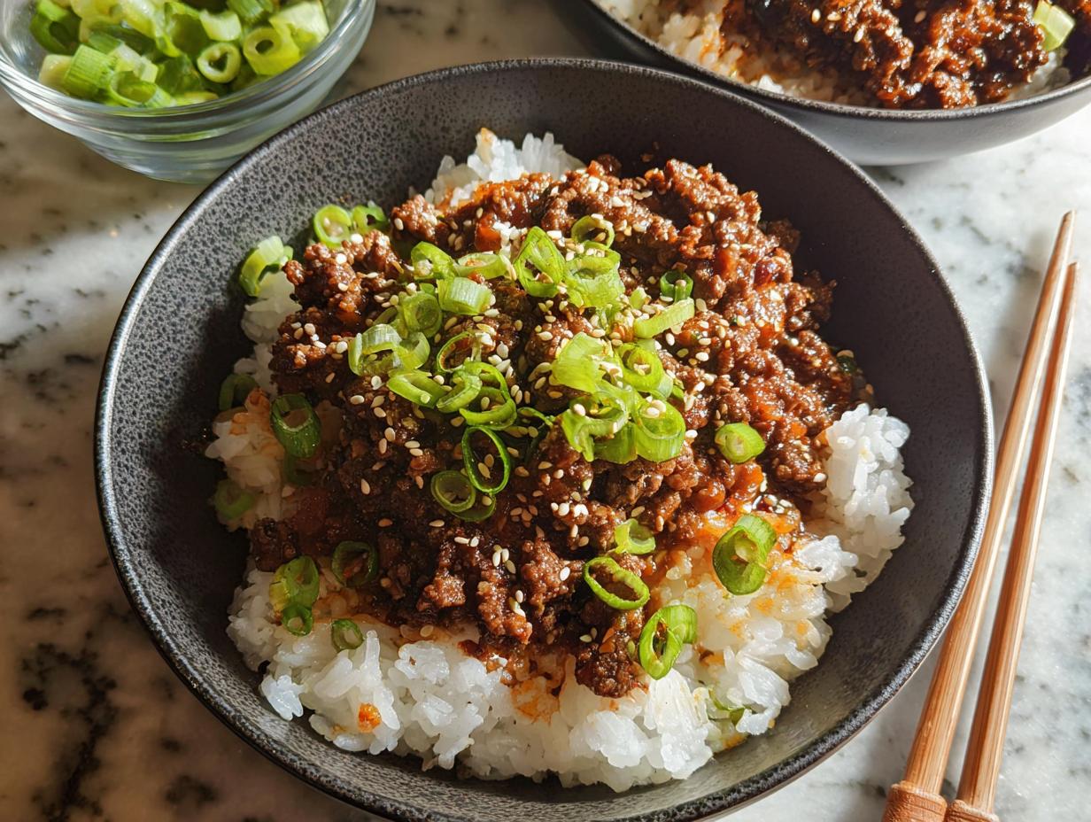 Amazing Korean Ground Beef Bowl: 15-Min Family Favorite