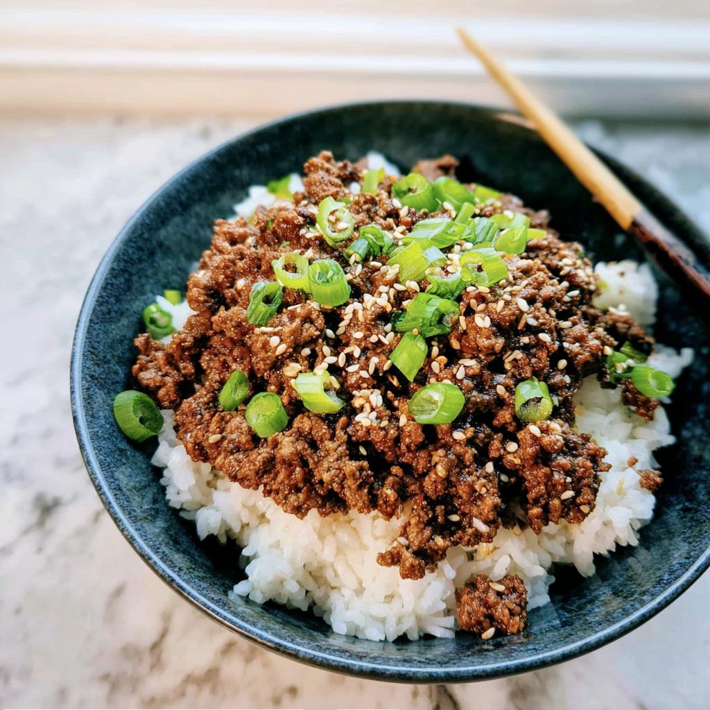 Korean Ground Beef Bowl - Tasty