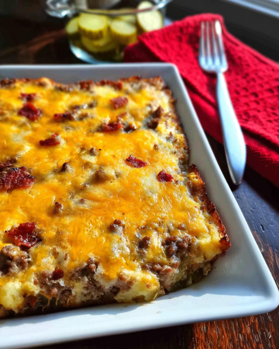 Low-Carb Bacon Cheeseburger Casserole - Other 3
