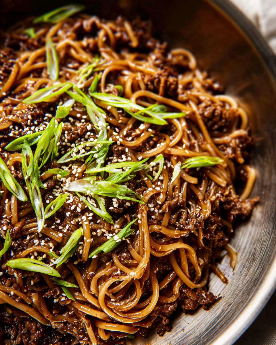 Mongolian Ground Beef Noodles Recipe - Other 3
