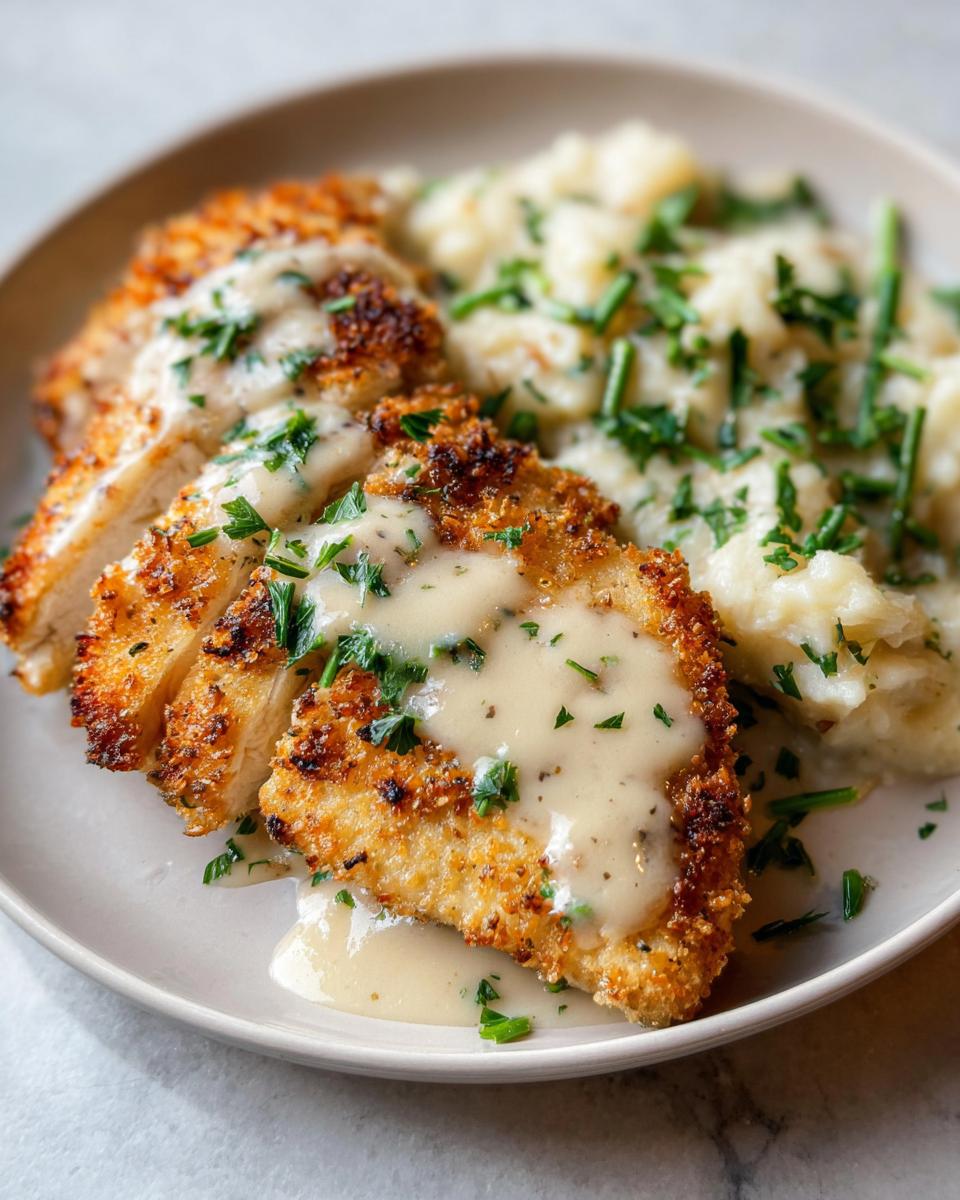 Parmesan Crusted Chicken with Creamy Garlic Sauce - Other 3