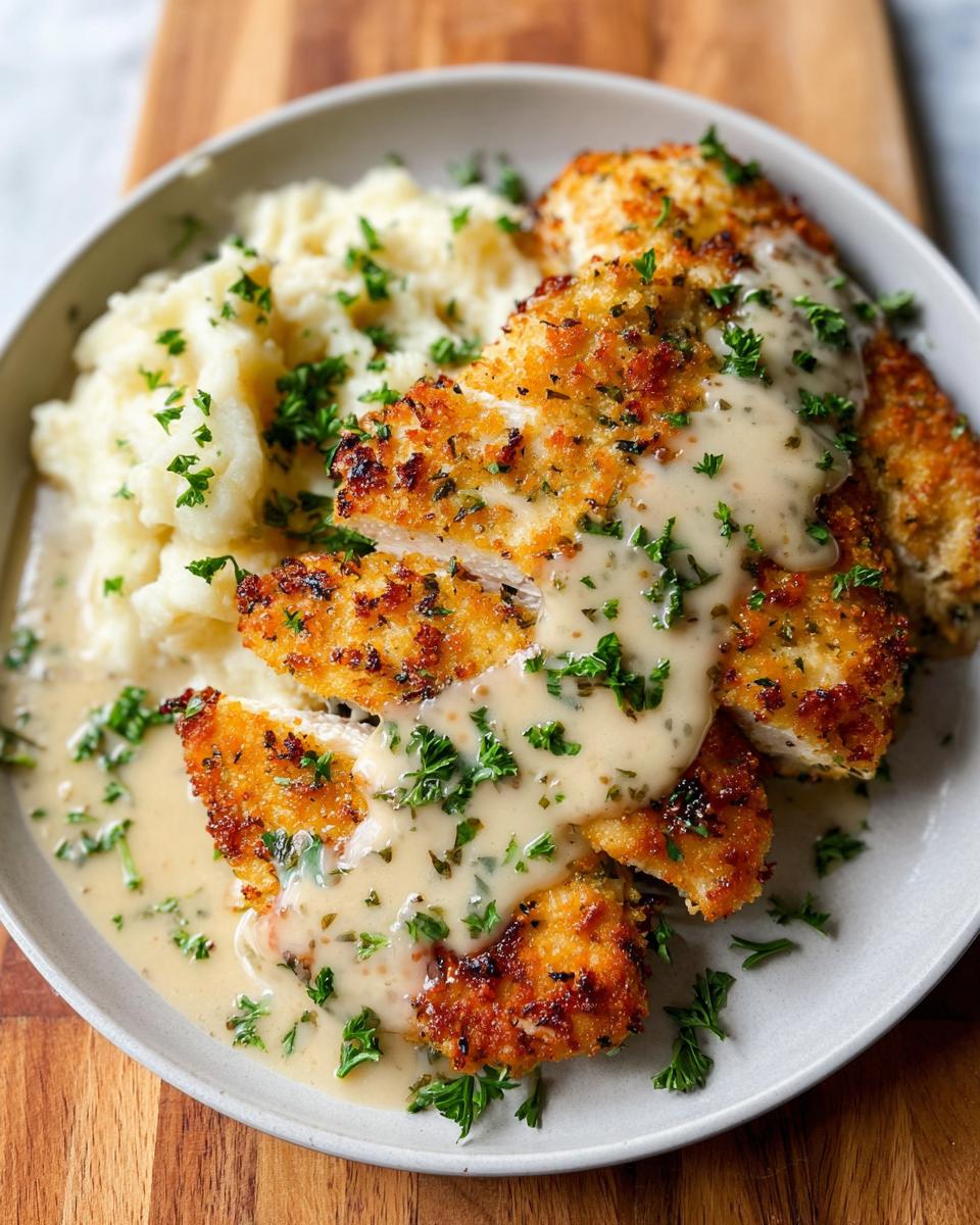 Parmesan Crusted Chicken with Creamy Garlic Sauce - Other 4