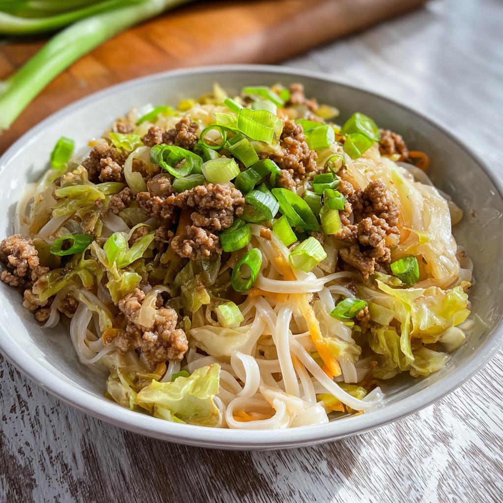 Potsticker Noodle Bowl with Pork & Cabbage Slaw - Tasty