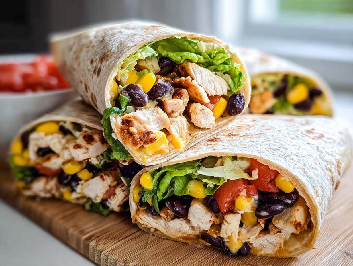 Easy Southwest Chicken Wraps: 30-Min Healthy Lunch