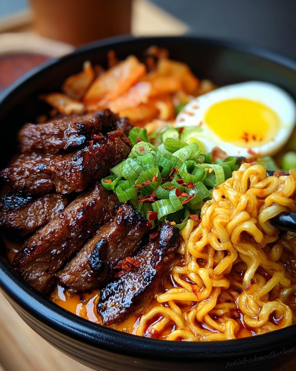 Spicy Korean Ramen with Grilled Beef & Creamy Sauce - Other 2