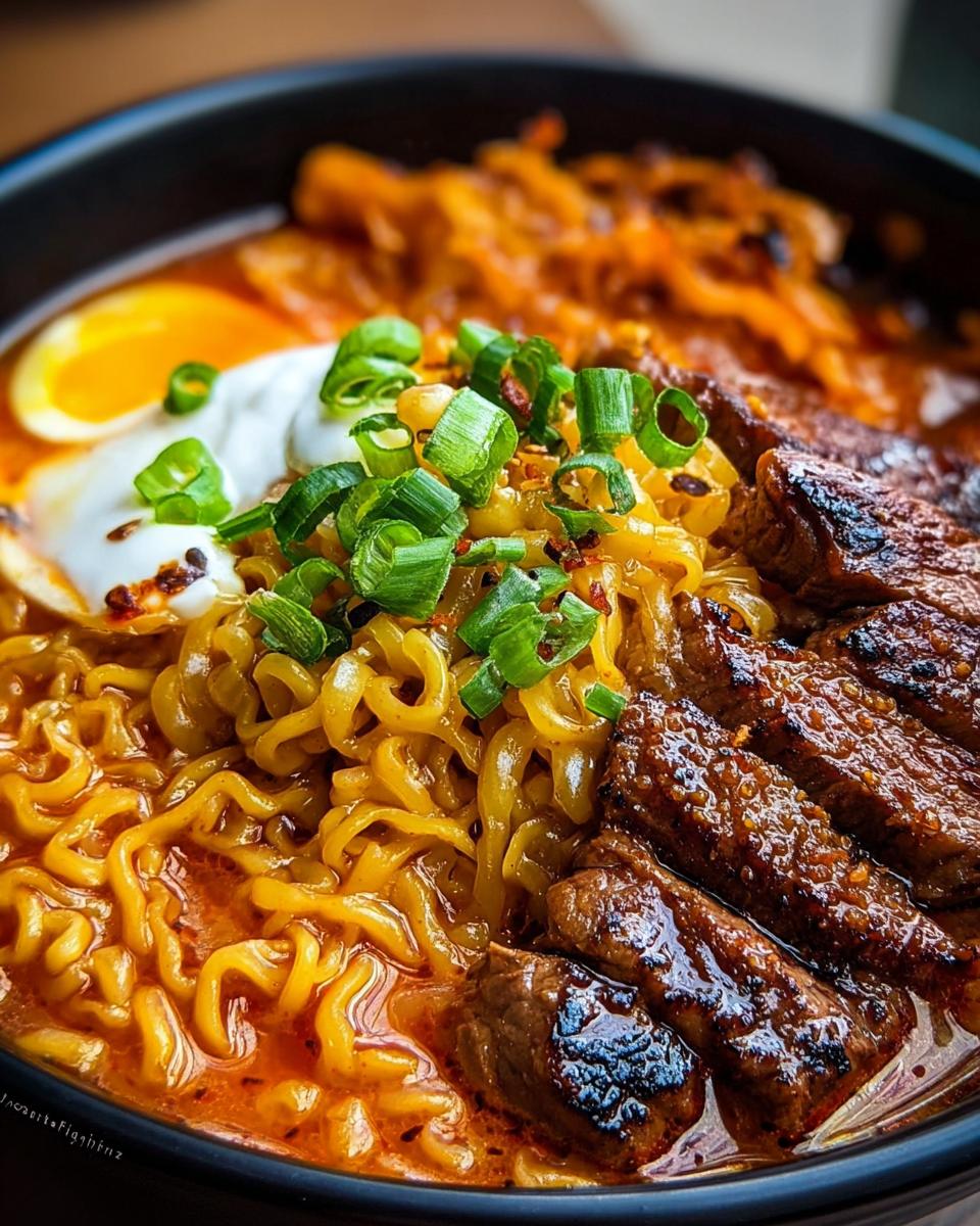 Spicy Korean Ramen with Grilled Beef & Creamy Sauce - Other 3