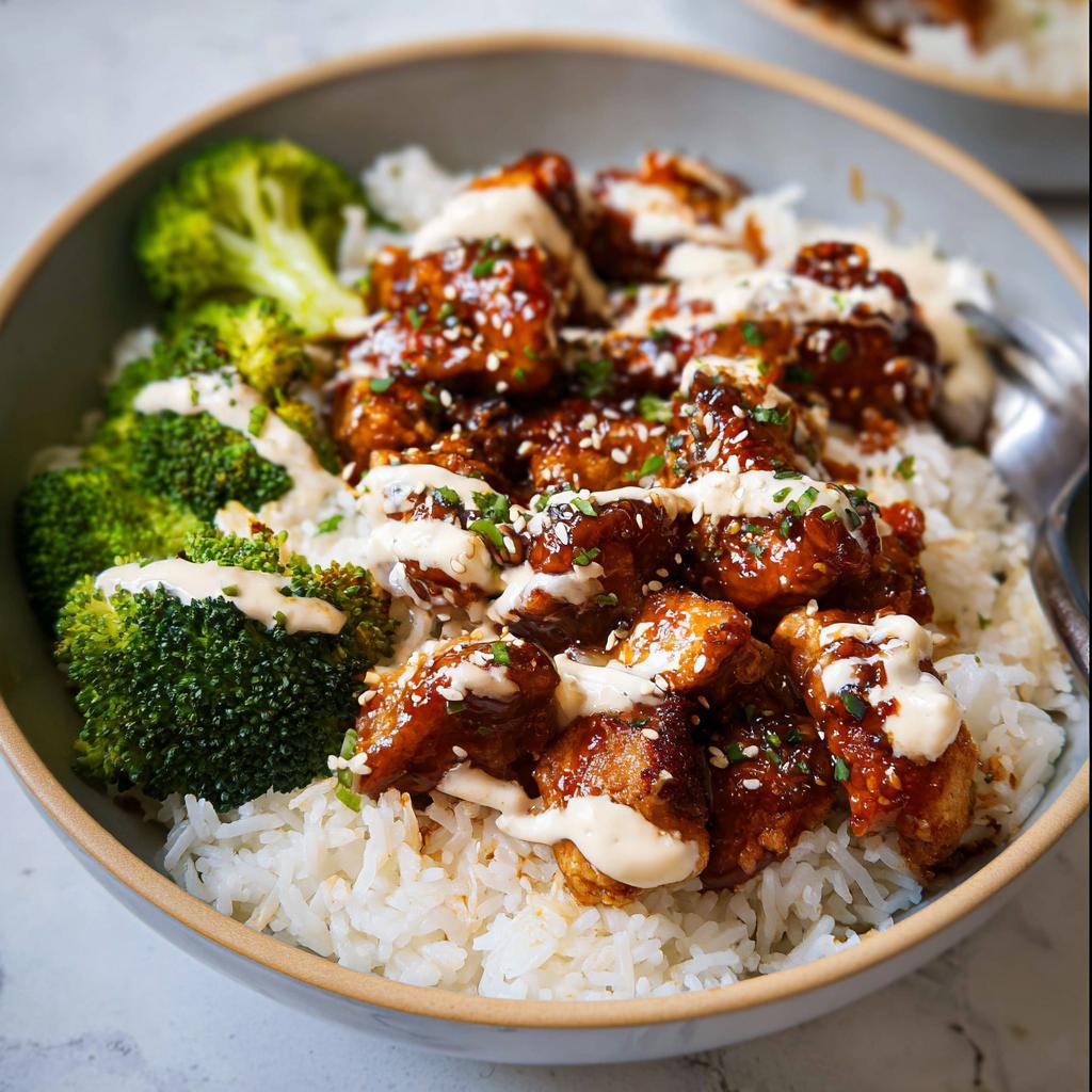 Sticky Chicken Bowls - Tasty