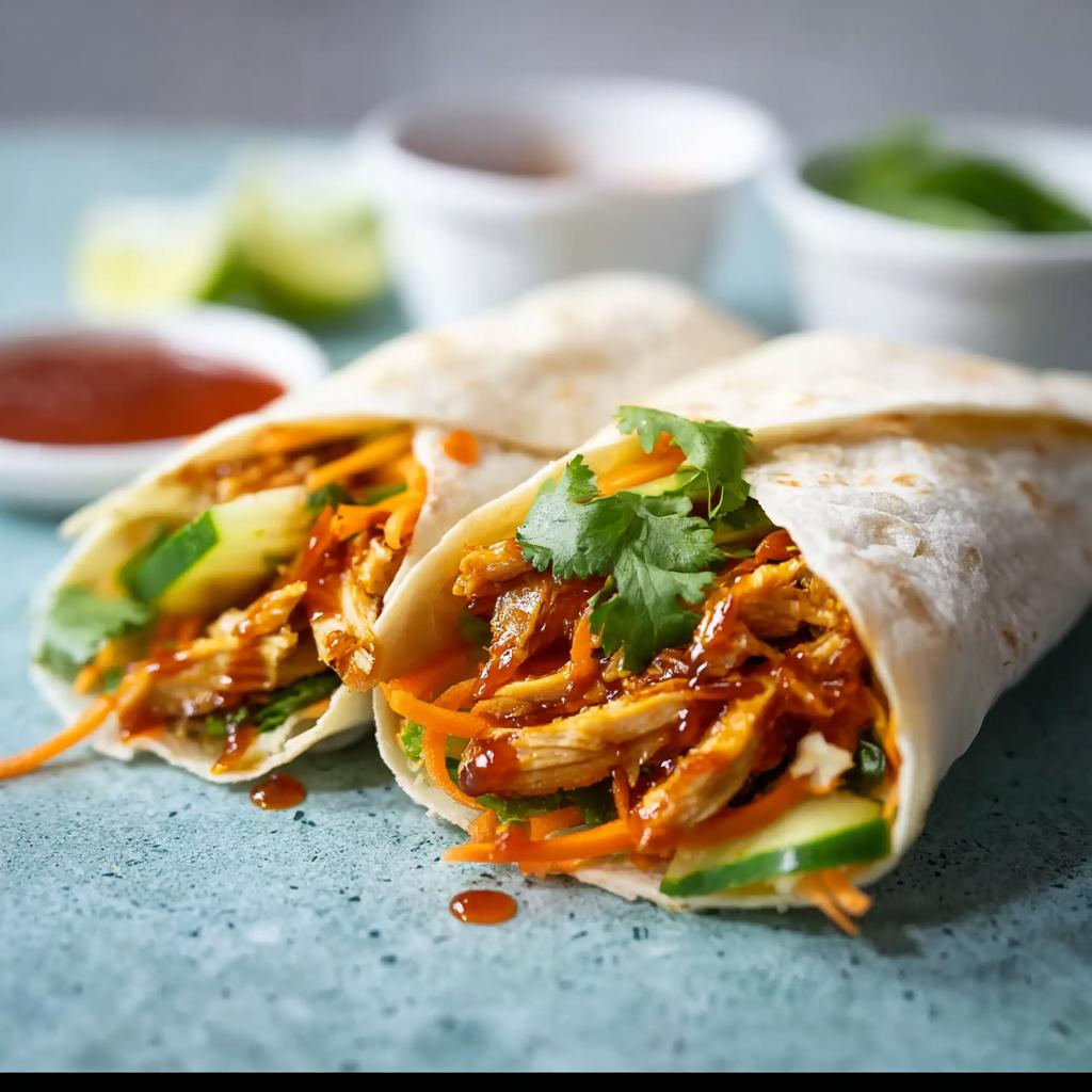 Sweet Chili Chicken Wraps - Tasty