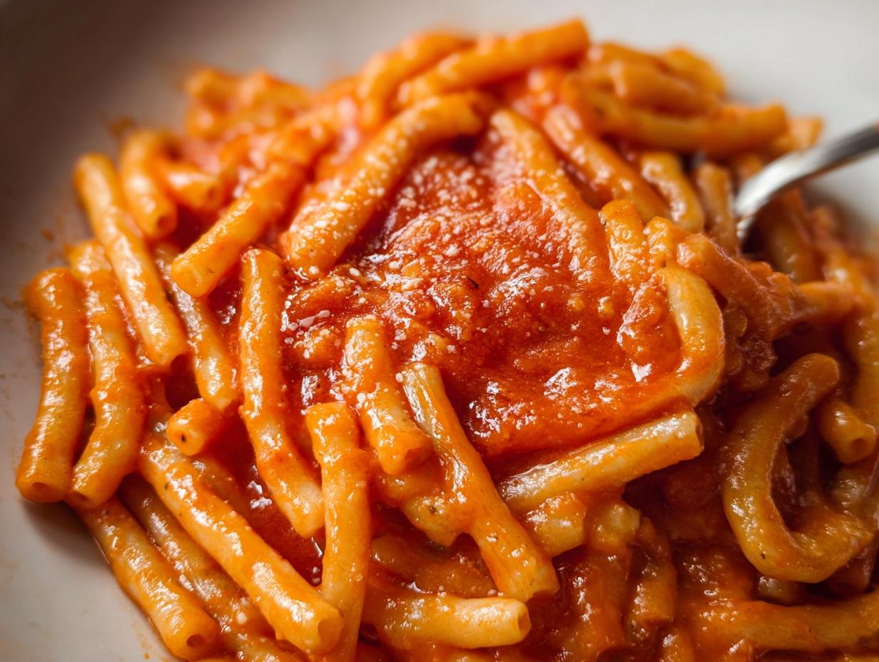Fast Creamy Tomato Garlic Pasta: 1 Savory Meal