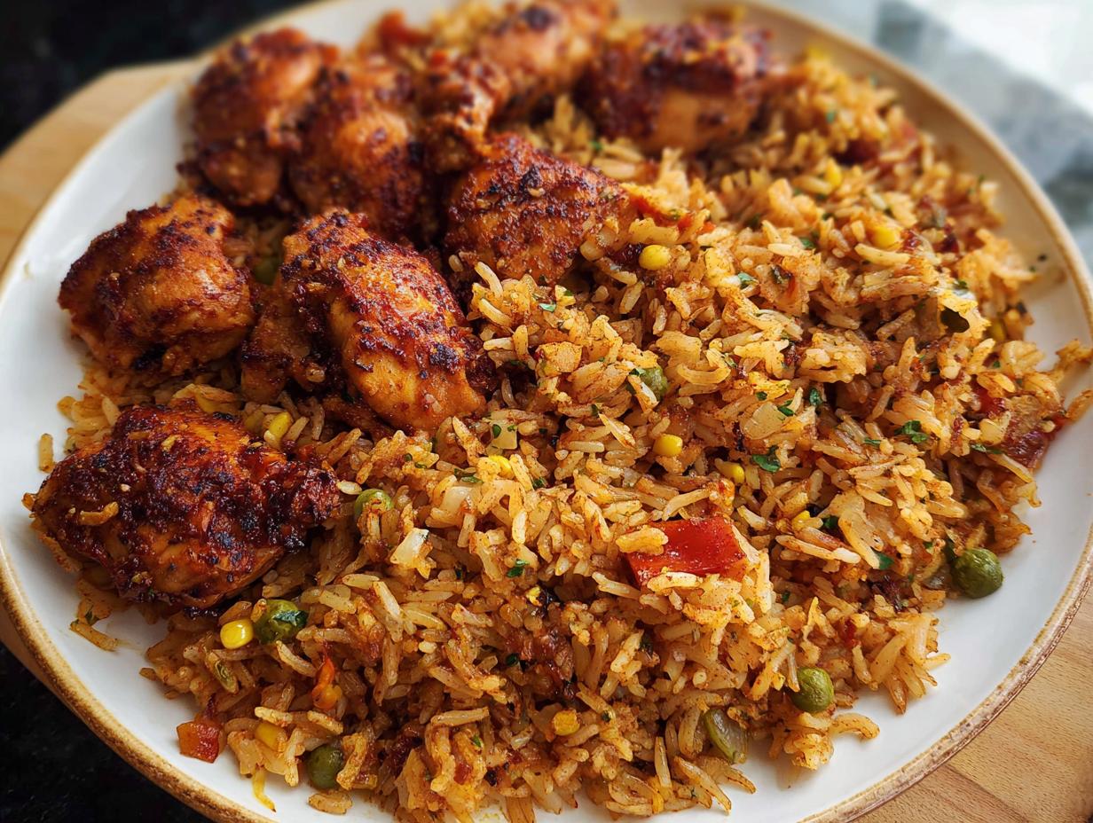 Amazing BBQ Chicken and Rice: 50 Min Dinner