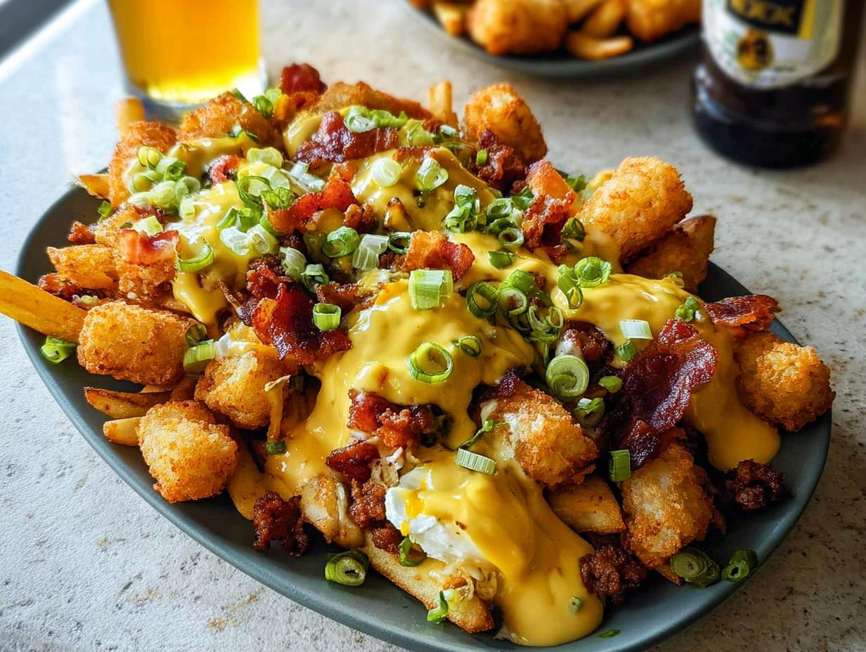 Amazing Breakfast Poutine with Hollandaise Sauce