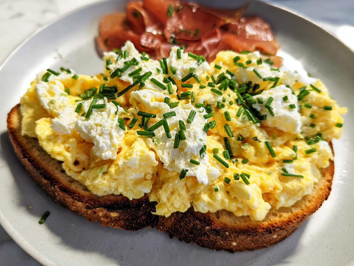 Amazing Creamy Ricotta Egg Toast: 10 Min Prep