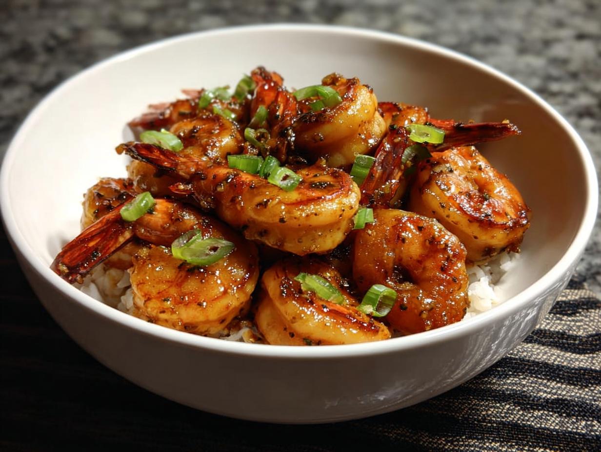 Amazing High-Protein Honey Garlic Shrimp