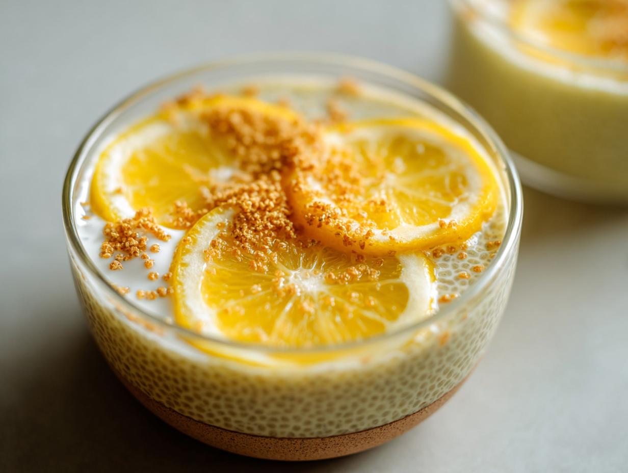 Bright Lemon Cream Chia Pudding: 10 Min Prep