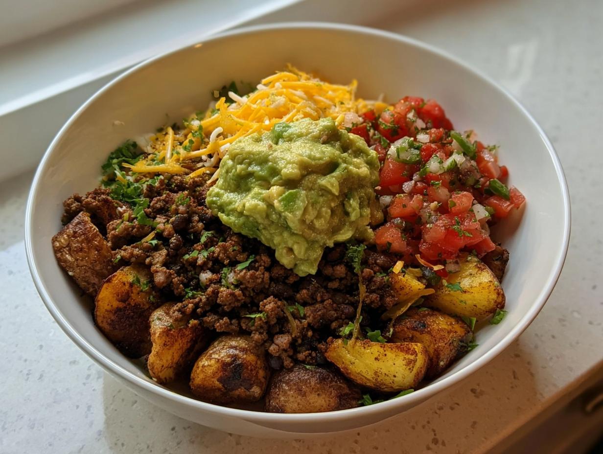 Amazing Loaded Potato Taco Bowl Recipe
