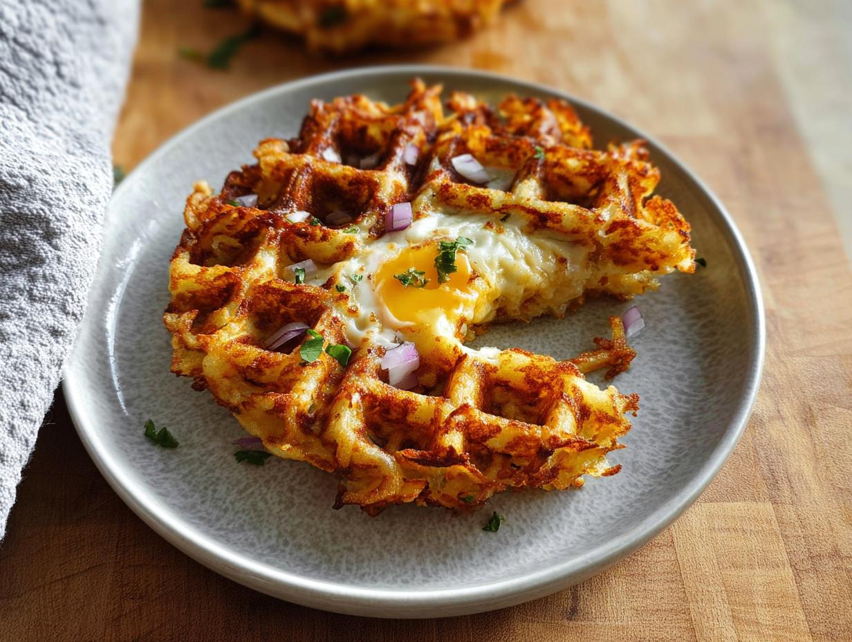 Amazing Savory Hashbrown Chaffle Recipe