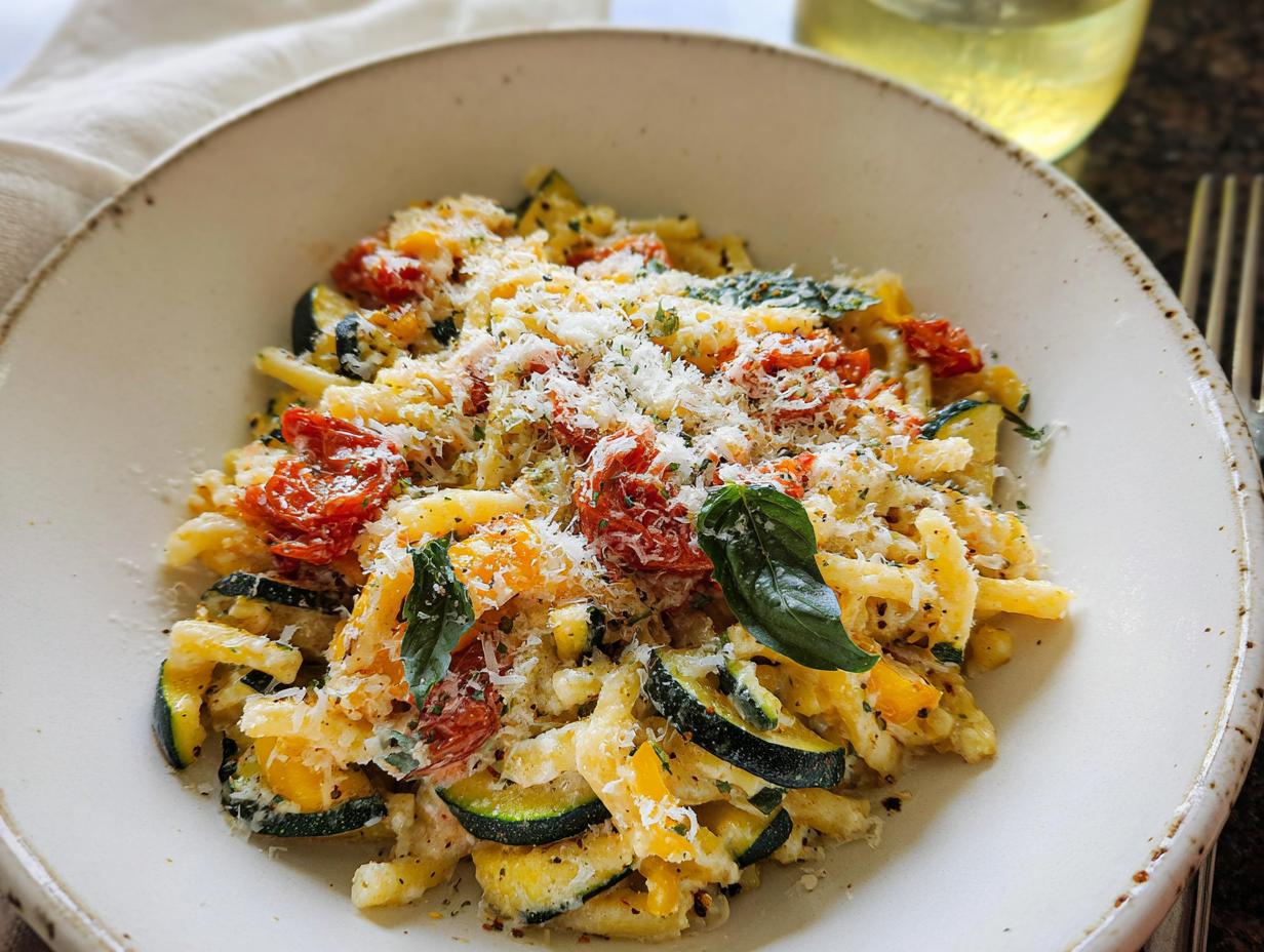 Amazing Tomato Zucchini Pasta: 35 Minute Meal