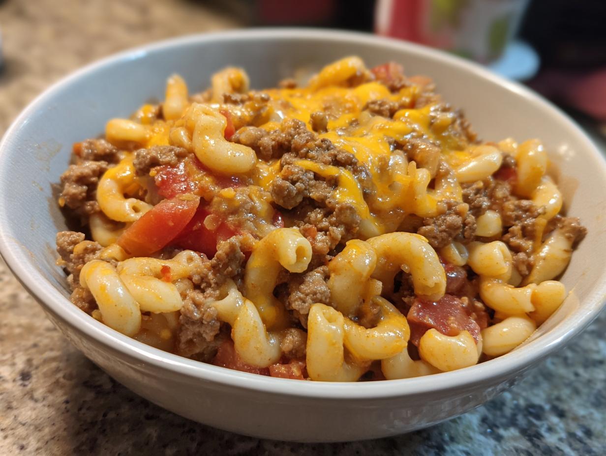Amazing Ground Beef Recipes With Cheesy Taco Pasta