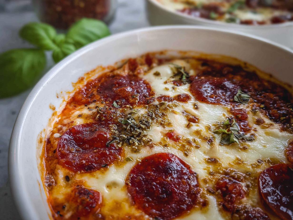 Amazing Cottage Cheese Pizza Bowl in 15 Minutes